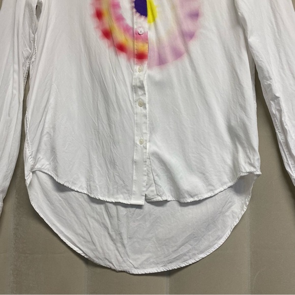 Desigual Women’s Shirt Small Button Up Geometric Viscose Lightweight Indie - Picture 4 of 13